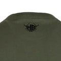 Basic T-Shirt Grün mit schwarzem Logo